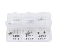 Pssopp 12Pcs Watch Crown Replacement Tool, Stainless Steel Screw in Replacement Crown Tube for Watch Repairing Tool Kit