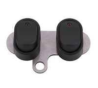 Pssopp 12V Motorcycle Headlight Switch Plastic Stainless Steel Scooter LED Headlight On Off Control with Indicator Lamp Universal Handlebar Fit for Motorcycles Scooters (C)