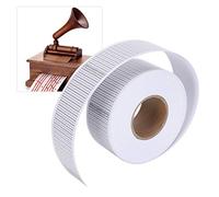 Pssopp 15/30 Note Blank Paper Strips, 50m DIY Hand Cranked Music Box Paper Strip for Composing DIY Music Lovers (30 Note)