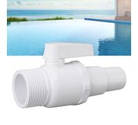 Pssopp 2 Way Ball Valve, PVC Material Flexible Water Control for Pool Replacement Part Compatible with SP0729