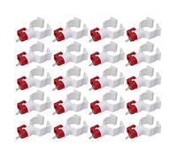 Pssopp 20 PCS Chicken Waterer Nipples Chicken Nipple Drinkers Poultry Watering Nipples High Strength Plastic Stainless Steel Rust Proof for Chickens Ducks Birds Quails