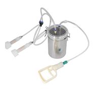 Pssopp 2000ml Manual Milking Machine for Cows Effort Saving Portable Hand Vacuum Pump Milking Kit for Milk Plant Farm