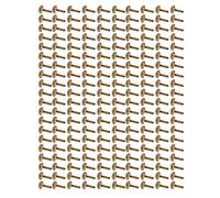 Pssopp 200Pcs 0.3in Round Head Split Pins Metal Brads,Metal Plating Nail Decoration Antique Brass Finish Upholstery Tacks Punk Clothing Shoes Bags and Other DIY Projects