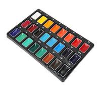 Pssopp 24 Pieces High Saturation Chinese Pigment Fast Pigment Seca Dry Painting Paint for Children for Students, 24 Colors, Ideal for Traditional China