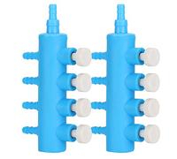 Pssopp 2pcs Aquarium Air Control Lever Valve Distributor Splitter Airline Tube Connector Air Pump Accessories for Fish Tank[4 Way] Air Pump Accessories