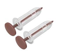 Pssopp 2PCS Super Seeder Sower Planter,Garden Plant Seed Dispenser Seed Garden Seeding Tool Seeding Tool Seed Planter for Vegetable Farm Garden (Brown)