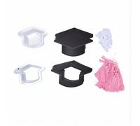 Pssopp 30Pcs Graduation Cap Candy Card, Graduation Candy Boxes Dome Greeting Card with Tassel for 2026 College Celebration Party Favors (30 Pcs)