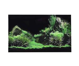 Pssopp 3D Effect Seafloor Water Grass Poster Self-adhesive Reptile Terrarium Aquarium Backdrop Fish Tank Wall Sticker Aquarium Background Underwater Poster PVC Decor Wall Paper(61 x 40cm)