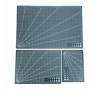 Pssopp 3Pcs Cutting Mat Set 3 Sizes, A3 A4 A5 PVC Non Slip Accurate Cuts Grid Lines Self Healing Sewing Mat for Sewing Quilting Scrapbooking