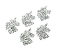 Pssopp 3pcs Iron On Patches, Shape, Colorful Cute Embroidery Motif for Clothes, Bags, DIY Crafts - 5 Pieces