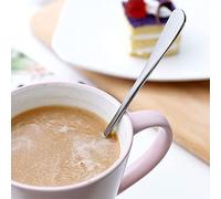 Pssopp 3Pcs Stainless Steel Long Handle Spoon Bar Spoon Cocktail with Smooth Finish for Coffee Tea Ice Cream Milkshakes Home Party (Pointed Toe: 5.4 X 4. X 2.6cm / 2.1 1.7 1in)