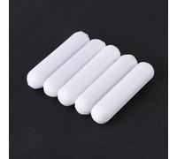 Pssopp 5 Pcs PTFE Magnetic Stir Bars Type C White Stir Bar for Magnetic Mixer 482F Heat and Minus 321F Cold Resistance Low Friction Resistance for Laboratory Mixing (Polytetrafluoroethylene 2)