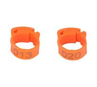 Pssopp 50pcs Pet Leg Rings Numbered 1 50 Identification Leg Bands for Pigeons Chickens Ducks Geese with 6 Slots Retractable Design