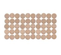 Pssopp 50pcs Wooden Pendant Trays Round 30mm DIY Wood Bezel Pendant Bases Blank Cabochon Settings for Jewelry Making Craft Photo Frame Necklace Keychain