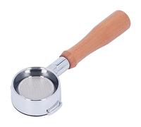 Pssopp 58mm Coffee Portafilter, Aluminum Alloy with Wooden Handle, Bottomless Design for Machines Suitable for Home Use (#3)