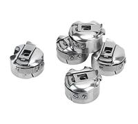 Pssopp 5Pcs Sewing Machine Bobbin Case, Stainless Steel for Industrial Flat Sewing Machines, Prevents Thread Tangling, Suitable for and Users