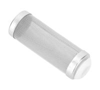 Pssopp 5PCS Stainless Steel Aquarium Filter Mesh Sleeve Inflow Inlet Basket Shrimp Protecting with Extendable White Rubber for External Filter Waterfall (12mm inner diameter)