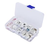 Pssopp 60Pcs, Large Quantity Half Round Safety Eyes for Doll Making, 16mm Halloween Doll Eyeballs with No Bubbles and Colored Pupils, Scary Props for Halloween Crafts, Plastic Eyes in 5 (16MM60 per