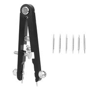 Pssopp 6825 Spring Bar Plier, Stainless Steel Watch Repair Tool with Alloy Pins for Easily Adjust Replace Watch Bands (Black)