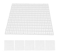 Pssopp 6Pcs Aquarium Fish Tank Grid Dividers Isolation Crate Filter Plates Splicing Design Flexible Modular for Tank Bottom Filter Media Blocking 2 Colors 30x30cm (Clear)