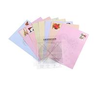 Pssopp 8Pcs 16 Drawing Locating Paper Quilling Pattern Template DIY Release Drawing Locating Paper Quilling Tool Craft Decoration Set
