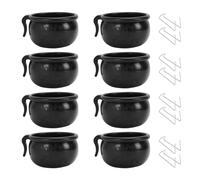 Pssopp 8PCS Chicken Waterer Cups, Thickened Poultry Waterer Bowl Food Dish Large Flocks of Chickens Poultry Management