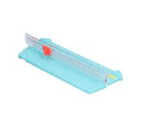 Pssopp A4 Paper Cutter Trimmer for Paper Sheet Cutting with Replaceable Cutter Head Accurate Scale and Portable Design Easy to Use Mini for Office School Home Craft Supplies (13930 Mint Green)