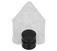 Pssopp Acrylic Fish Feeder, Magnetic Aquarium Cone Red Feeder for Fish, Monitor and Efficient Feeding Tool for Brine Shrimp and Blood