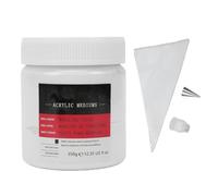 Pssopp Acrylic Modeling Paste, 350g Quick Drying Sculpting Texture Paste Crack Proof Acrylic Medium with Squeeze Tool for Art Crafting Canvas Wood