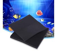 Pssopp Activated Carbon Impregnated Foam Filter Sheet Reusable Aquarium Fish Tank Biochemical Filter Foam Filtration Sponge Pad (50×50×4cm)