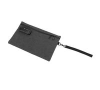 Pssopp Activated Carbon Smell Proof Bag Combination Lock Gray Odor Isolation Pouch Medication Cosmetics Travel Business Trip Compact Polyester 30x20x5.5cm