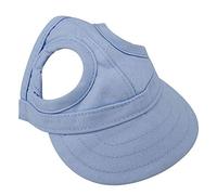 Pssopp Adjustable Dog Baseball Cap Sport Hat Outdoor Hat Sun Visor Design with Ear Holes (M-Blue)