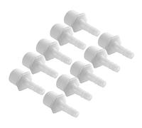 Pssopp Aquarium Air Pump Thread Pipe Adapter 1/2 Inch Fish Tank Joint Connector Plastic Transparent Hose Fittings 3 Size Options with External Silicone Tube for Aquarium Air Pump (8MM)