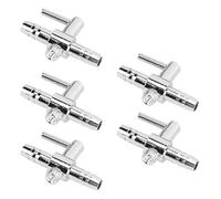 Pssopp Aquarium Air Volume Regulating Valve 5Pcs Single Head Adjustment Air Valve, Stainless Steel Pump Control for Fish Tank Aquarium Aquariums & Accessories