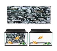 Pssopp Aquarium Background Sticker Fish Tank Background PVC Sticker 4 Sizes 61x30cm 61x41cm 91x50cm 122x50cm Non with Lifelike Landscape Image for Aquarium Fish Tank Decoration (61 * 41cm)