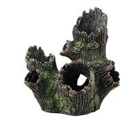 Pssopp Aquarium Driftwood Decorations Sinkable Fish Tank Artificial Resin Hollow Tree Trunk Ornament Fish Plant Habitat Decor Wood Decor (ST-004A)