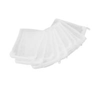 Pssopp Aquarium Filter Media Bag of Fine Mesh Nylon Zipper Durable and Reusable for Aquarium White