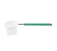 Pssopp Aquarium Fish Net with Telescopic Handle Shrimp Net Soft Fine Mesh 13.5 to 50.5cm Metal Frame for Fish Tank Pond Cleaning and Catching Shrimp (Square mouth)