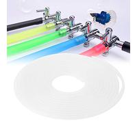 Pssopp Aquarium Oxygen Hose Silicone Airline Tubing 5M 1MM Thick Flexible Cuttable Air Pump Tube for Saltwater Aquariums Fish Tanks Hydroponics and Pond Use (Transparent)