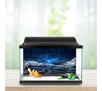 Pssopp Aquarium Poster, PVC Adhesive Underwater Starry Sky Background Sticker, Easy to Apply Fish Tank Decoration for Aquarists (91 * 50cm)