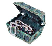 Pssopp Aquarium Treasure Chest Decorative Fish Tank Bubble Decor Aquarium Ornament Action Undersea Landscape Fish Tank Underwater Decor(Green)