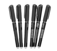 Pssopp Art Supplies Set, Acrylic Permanent Black Ink Paint Pens for Painting Diaries Handicrafts 6Pcs Paint Maker Pens