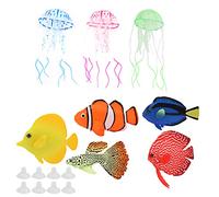 Pssopp Artificial Glowing Fish Fake Glowing Fish Aquarium Decor Simulation Decoration for Fish Tank