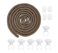 Pssopp Artificial Reptile Climbing Branch Flexible Jungle Rattan Jungle Climber Vines Long Vine Habitat Decor with Suction Cups 9.84ft(L)