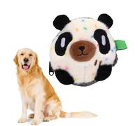 Pssopp Automatic Moving Soft Dog Toy, Cute Panda Shape Comfortable Plush Cover Built in Sound Device Electric Pet Squeaky Toy for Puppy Indoor Interactive