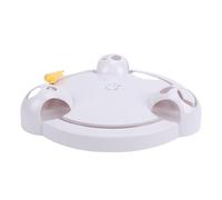 Pssopp Automatic Rotation Interactive Pet Toy, Eye Catching Turntable Appearance Killing Boring Time Cute Cat Electronic Moving Toy for Pet Exercise
