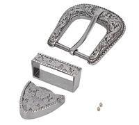 Pssopp Belt Buckle Vintage Design Belt Buckle Western Belt Buckles Set Men Simple Cowboy Belt Decoration Handmade Buckle(40mm)
