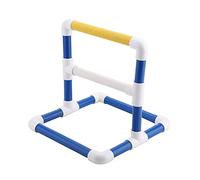 Pssopp Bird Perch Platform Training Stands Play Rack Gym Parrots Shower Perches Playstand Playgound Standing Toy for Macaw Cockatoo African Grey Budgies Parakeet Cockatiel Conure (Frosted)