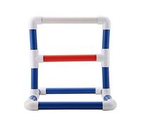 Pssopp Bird Perch Platform Training Stands Play Rack Gym Parrots Shower Perches Playstand Playgound Standing Toy for Macaw Cockatoo African Grey Budgies Parakeet Cockatiel Conure (PVC)