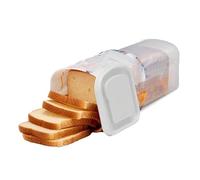 Pssopp Bread Storage Container, Airtight Plastic Bread Box for Sliced Bread Kitchen Pantry Organizer